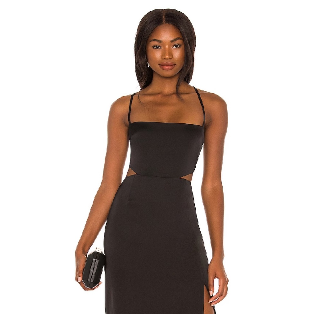 Nookie Stella Cut Out Gown in Black